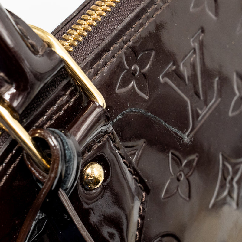 Louis Vuitton Alma BB Patent Amatante GHW