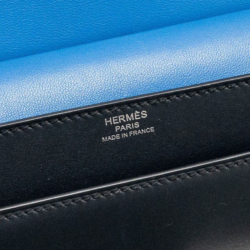 Hermes Verrou 23 Allegretto Leather Bleu Encre / Multicolour SHW Stamp C