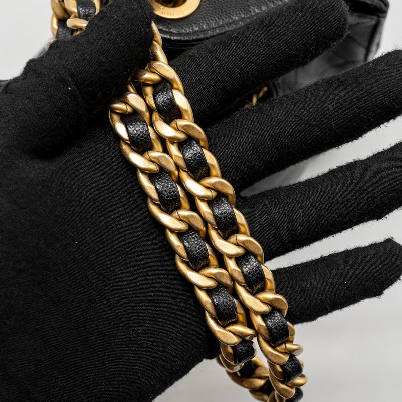 Chanel small 25 bag caviar black GHW (microchip)