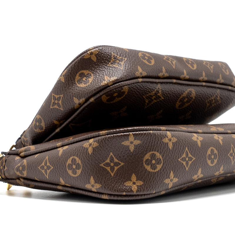 Louis Vuitton multi pochette monogram canvas rose Clair GHW