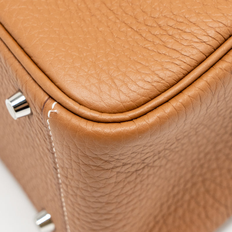 Hermes Mini Lindy II Clemence Gold SHW Stamp K