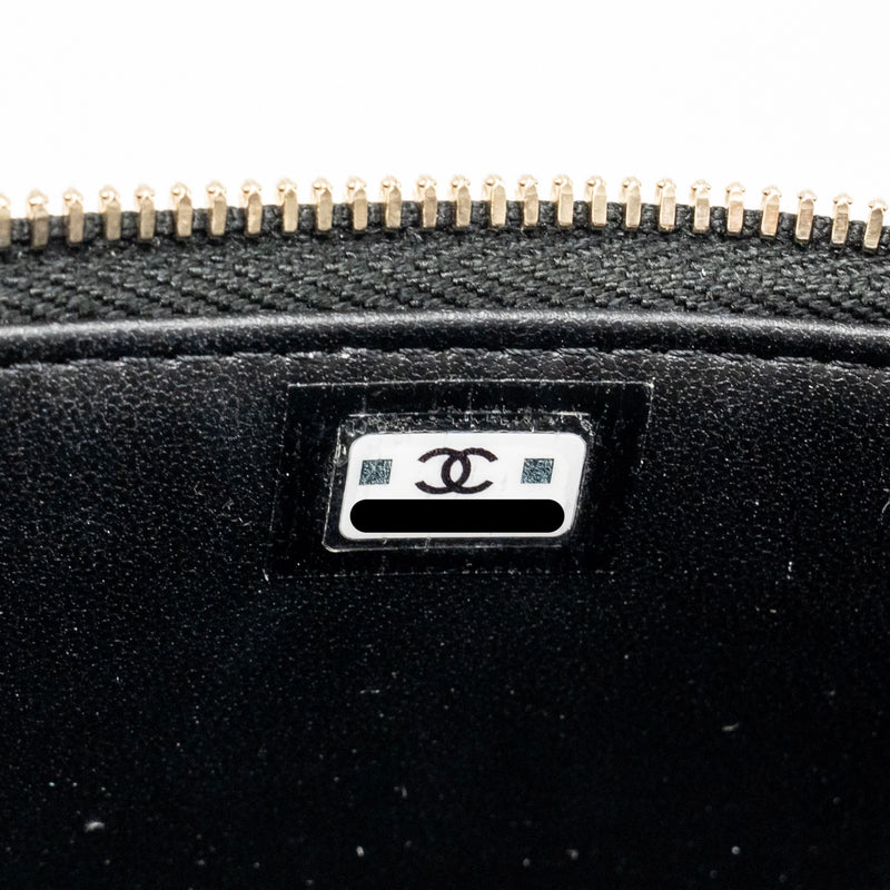 Chanel coco love long vanity with adjustable chain caviar black GHW (microchip)