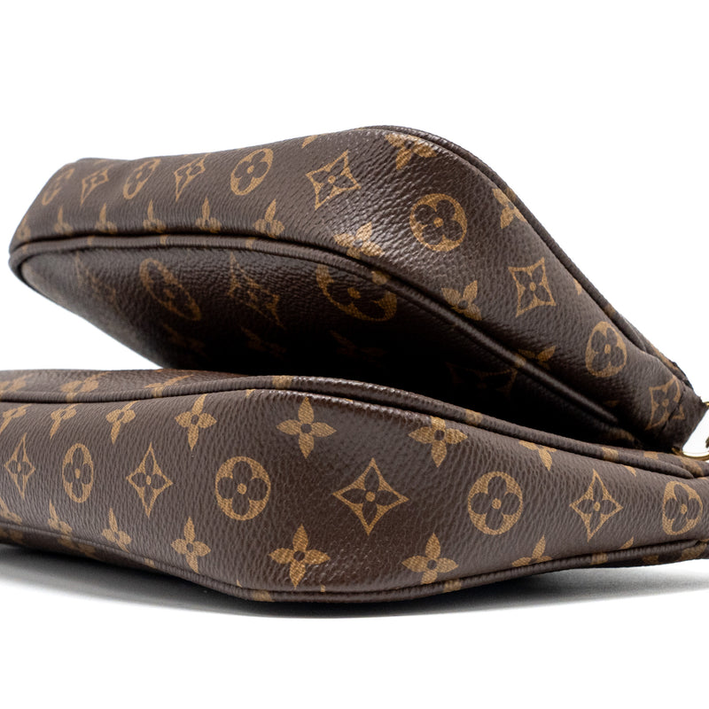 Louis Vuitton multi pochette monogram canvas rose Clair GHW