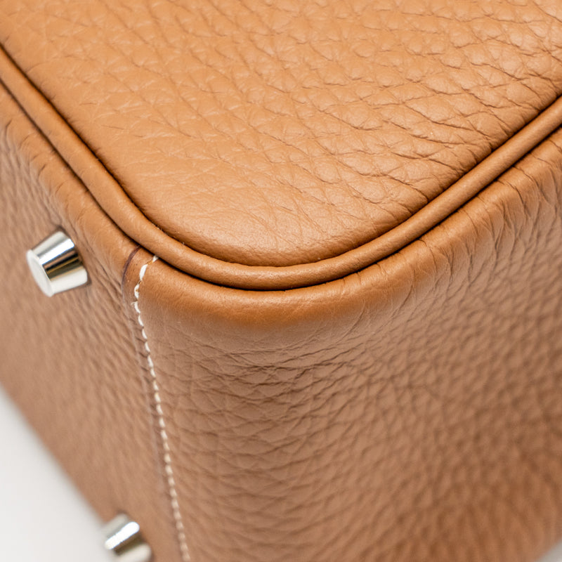 Hermes Mini Lindy II Clemence Gold SHW Stamp K