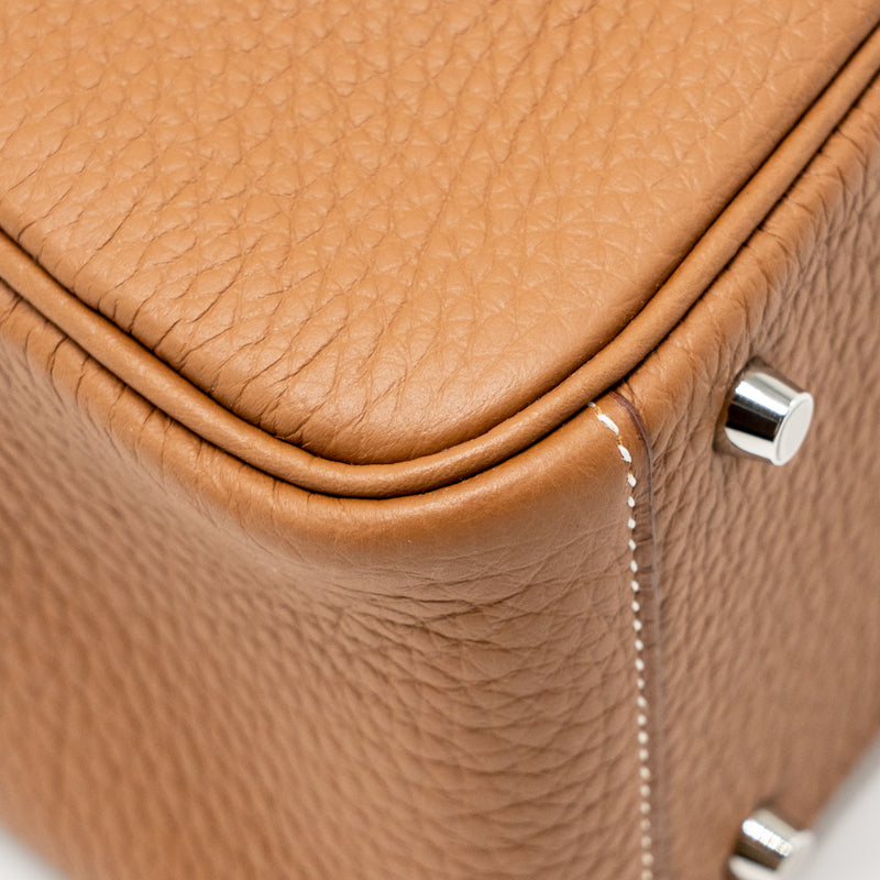 Hermes Mini Lindy II Clemence Gold SHW Stamp K