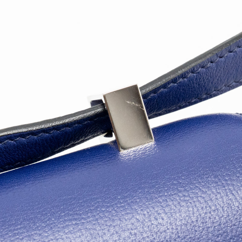 Hermes Verrou 23 Allegretto Leather Bleu Encre / Multicolour SHW Stamp C