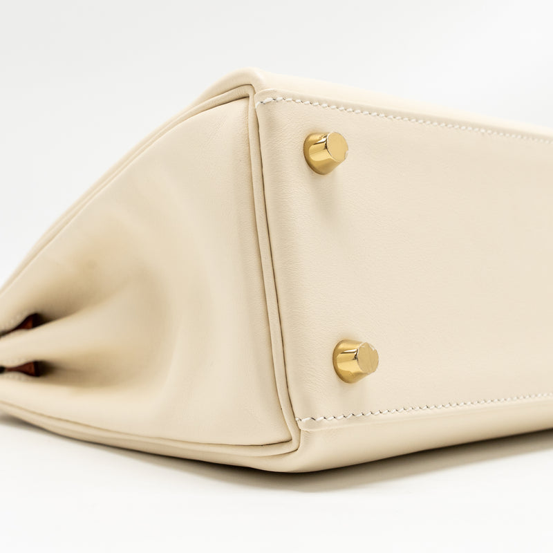 Hermes Kelly 25 Colormatic Swift Nata/Chai/Cuivre/Lime/Mauve Sylvestre GHW Stamp U