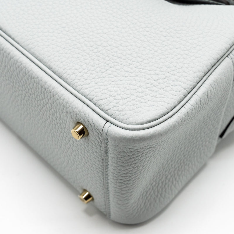 Hermes Mini Lindy Clemence Blue Pale GHW Stamp B