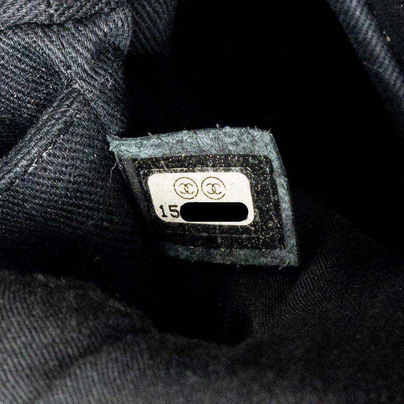 Chanel 2.55 Reissue Tote Bag Quilted Aged Calfskin Black GHW