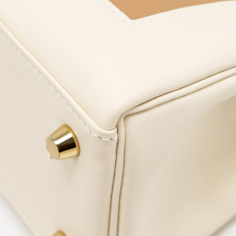 Hermes Kelly 25 Colormatic Swift Nata/Chai/Cuivre/Lime/Mauve Sylvestre GHW Stamp U