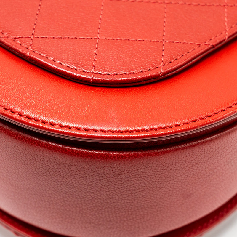 Chanel Medium Coco Curve Flap Bag Calfskin Red GHW