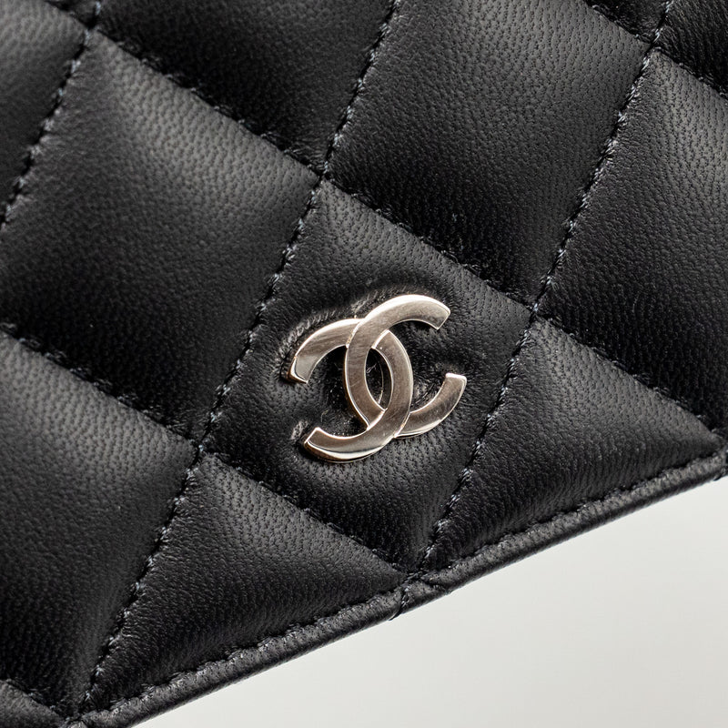 Chanel Quilted CC Long Wallet Leather Black SHW