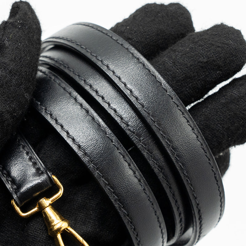 Hermes vintage Kelly 20 box calfskin black GHW stamp circle V