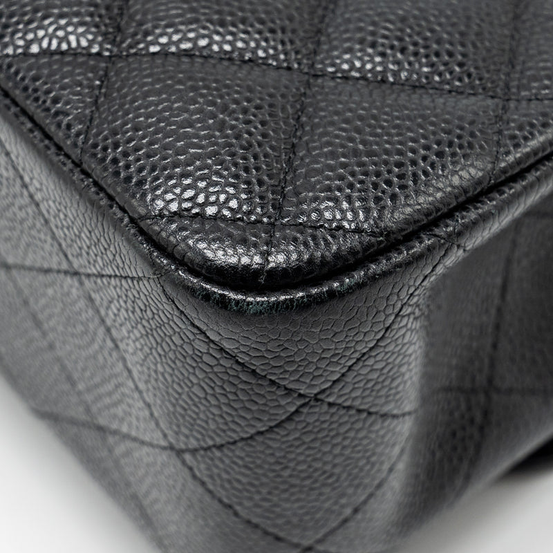 Chanel Jumbo Classic Double Flap Bag Caviar BLACK SHW