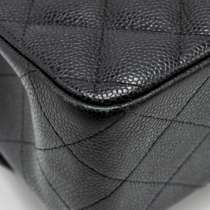 Chanel Jumbo Classic Double Flap Bag Caviar BLACK SHW