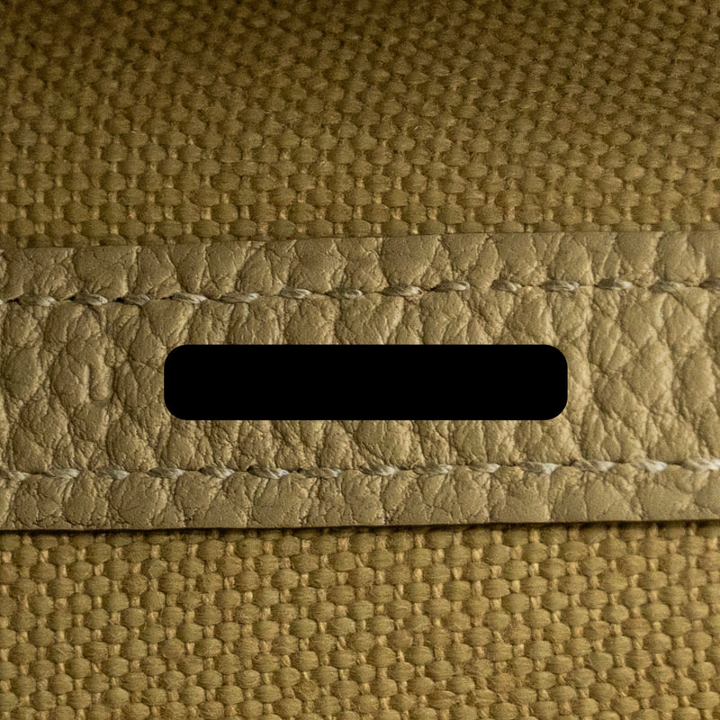 Hermes garden party 30 canvas/negonda leather trench SHW stamp U