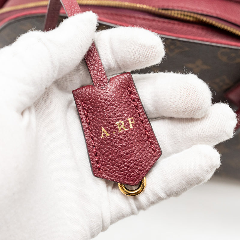 Louis Vuitton Alma B’N’B Bag Monogram Canvas Raspberry GHW