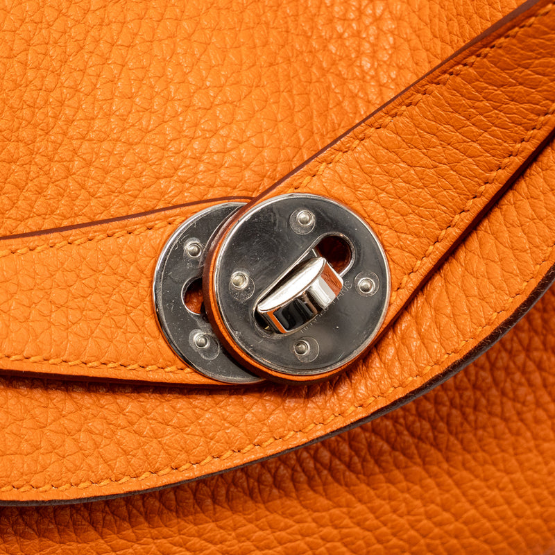 Hermes lindy 26 clemence Orange SHW stamp X