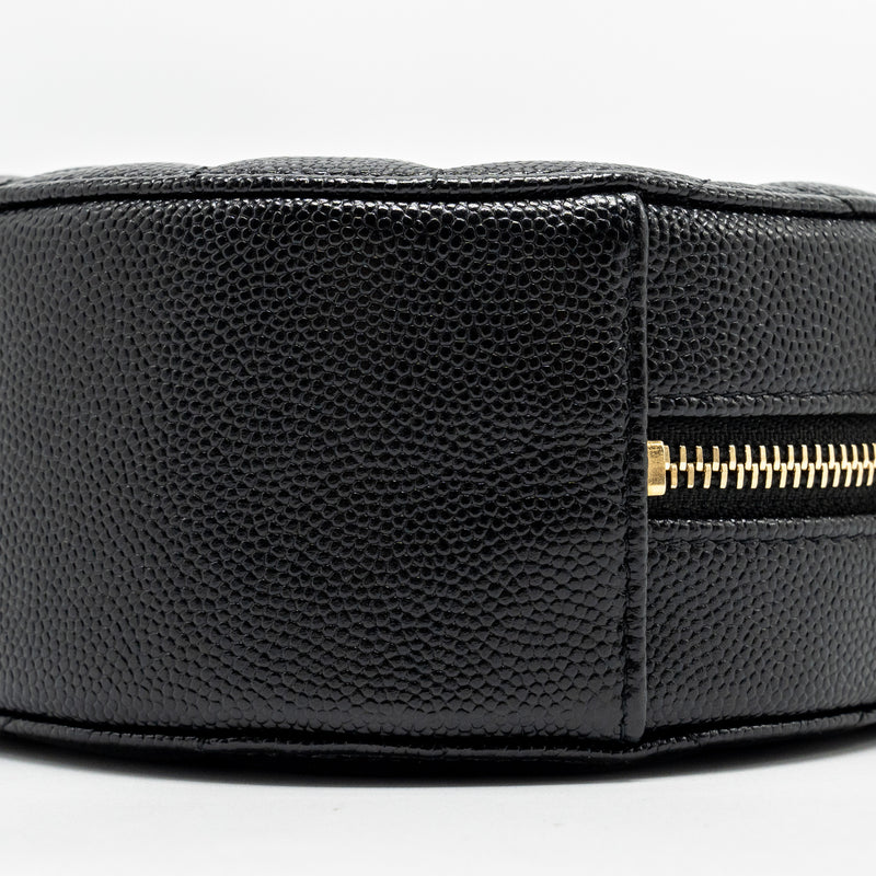 Chanel Round Clutch with Chain Caviar Black LGHW