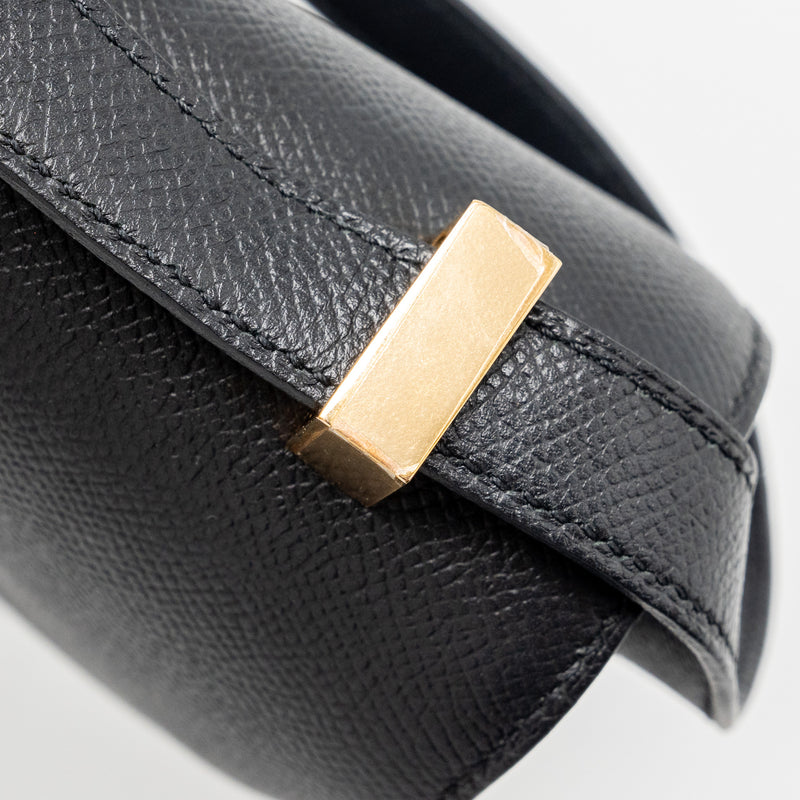 Hermes Constance 24 epsom black RGHW Stamp A