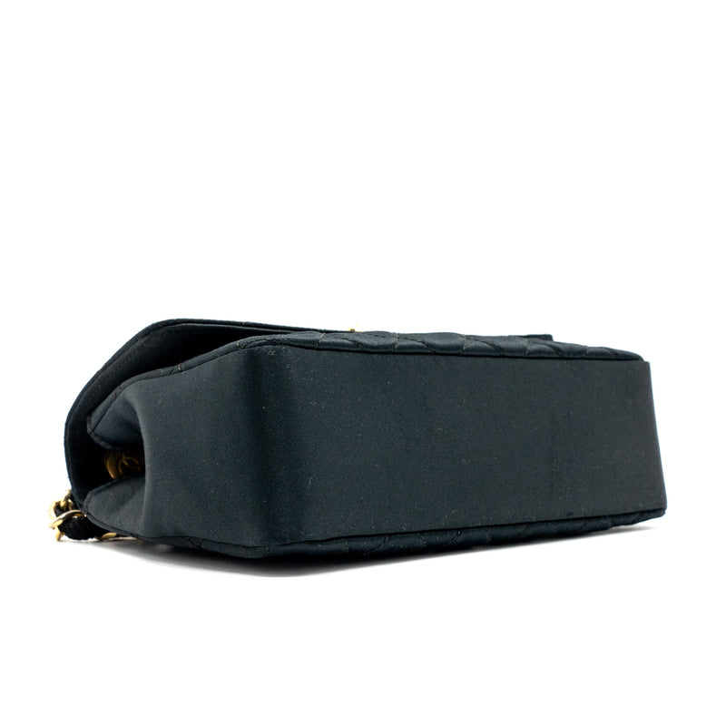 Chanel Vintage Flap Bag Satin Black GHW