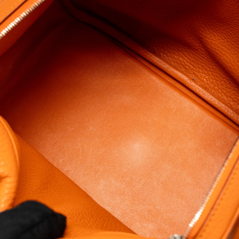 Hermes lindy 26 clemence Orange SHW stamp X