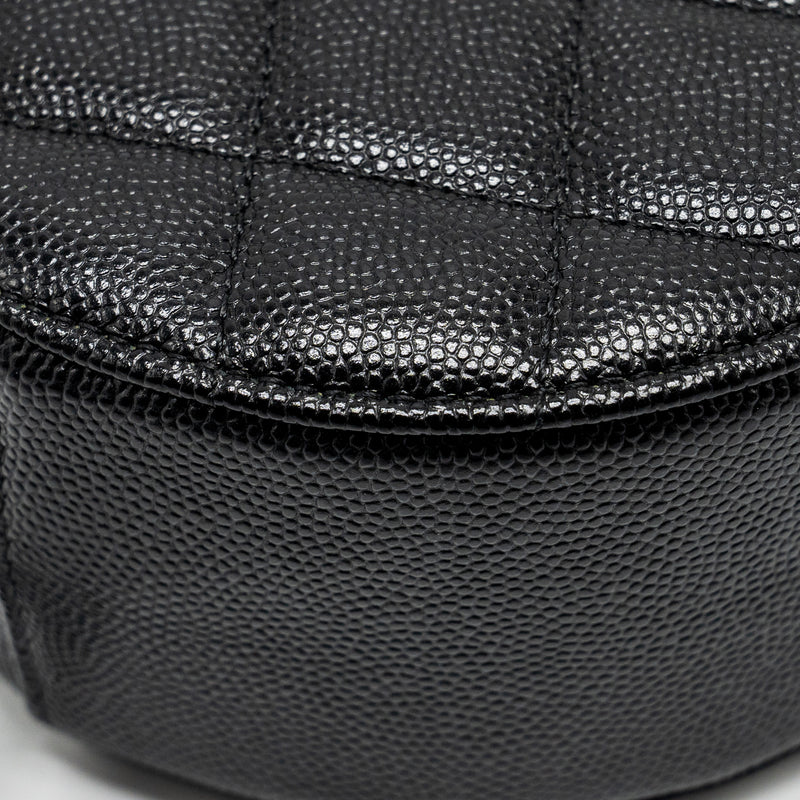 Chanel Round Clutch with Chain Caviar Black LGHW