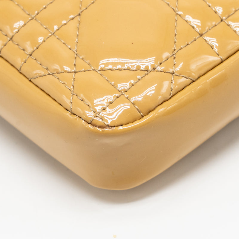 Dior Miss Dior Wallet On Chain Cannage Patent Beige LGHW