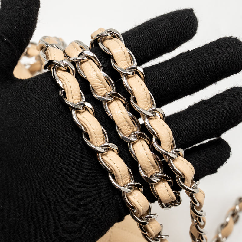 Chanel Jumbo Classic Double Flap Bag Caviar Beige SHW