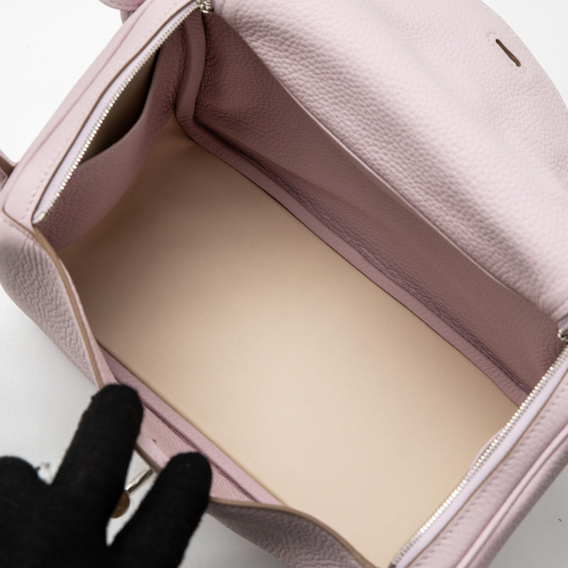 Hermes Lindy 26 Clemence Mauve Pale SHW Stamp U