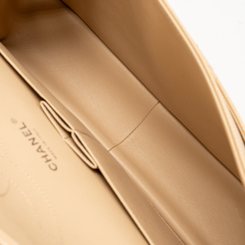 Chanel Jumbo Classic Double Flap Bag Caviar Beige SHW