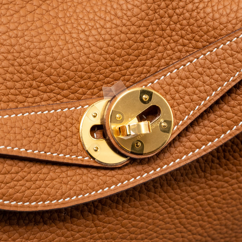 Hermes Lindy 26 Clemence Gold GHW Stamp Z