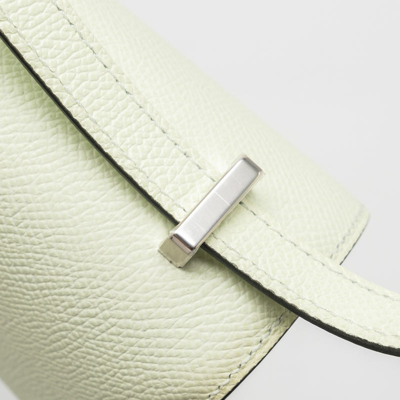 Hermes Mini Constance Epsom Vert Fizz SHW Stamp U
