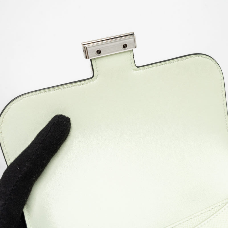 Hermes Mini Constance Epsom Vert Fizz SHW Stamp U
