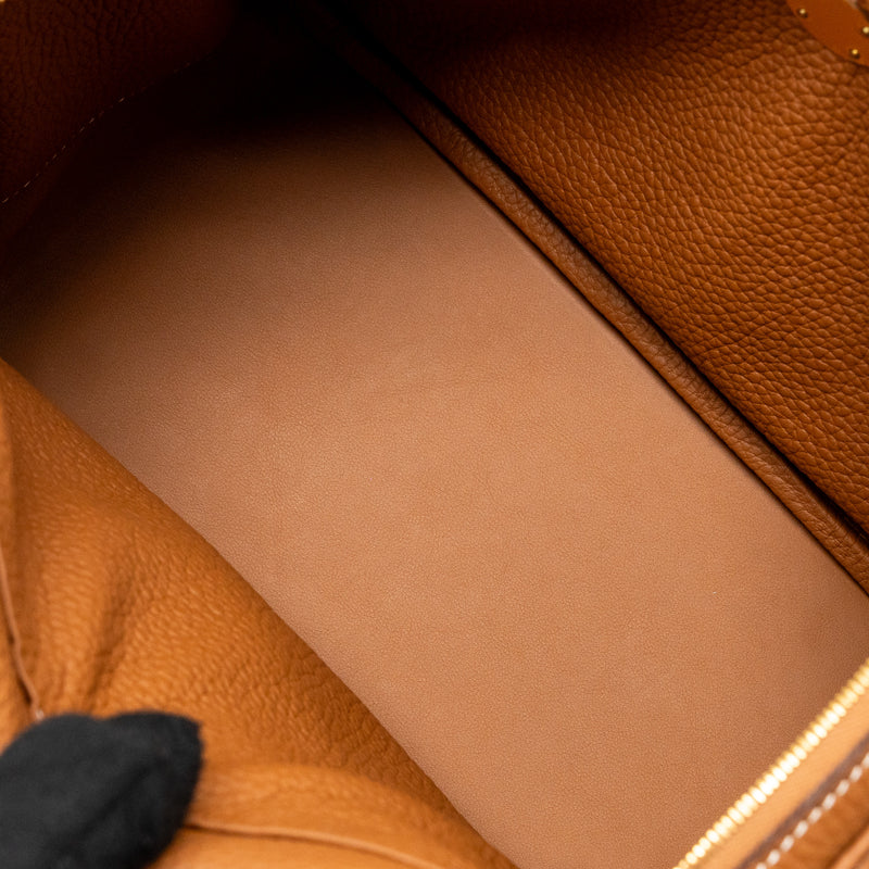 Hermes Lindy 26 Clemence Gold GHW Stamp Z