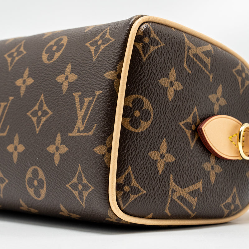 LOUIS VUITTON Speedy Bandouliere 20 Monogram Canvas Black Strap GHW