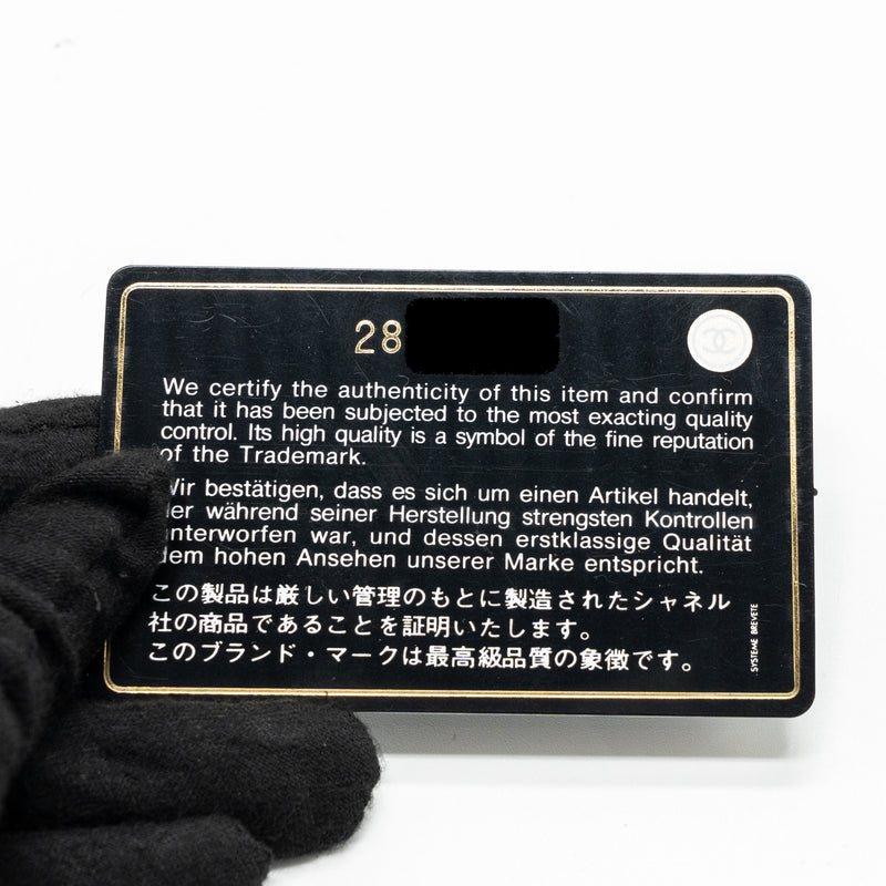 Chanel vertical phone case tweed multicolor black / light brown LGHW