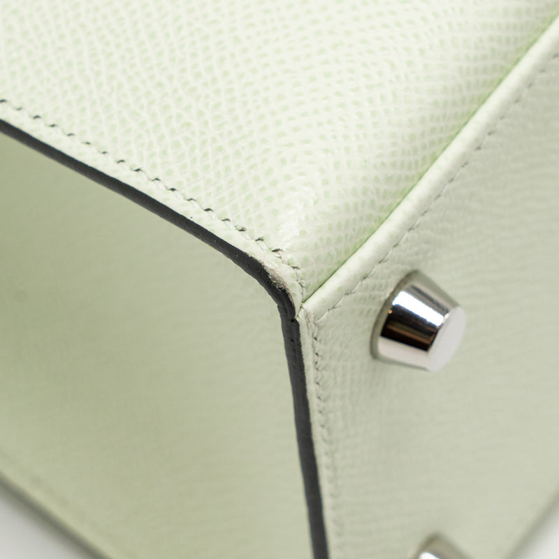 Hermes Kelly 25 Epsom Vert Fizz SHW Stamp B