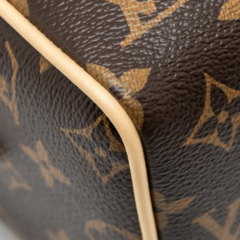 LOUIS VUITTON Speedy Bandouliere 20 Monogram Canvas Black Strap GHW