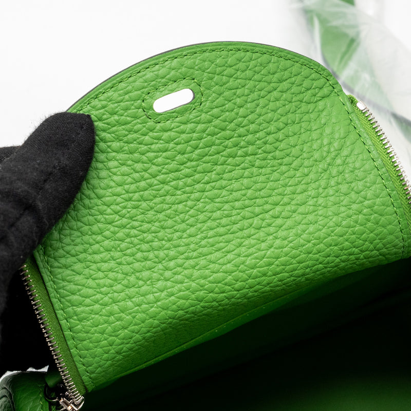 Hermes Mini Lindy Clemence Vert Yucca SHW stamp B