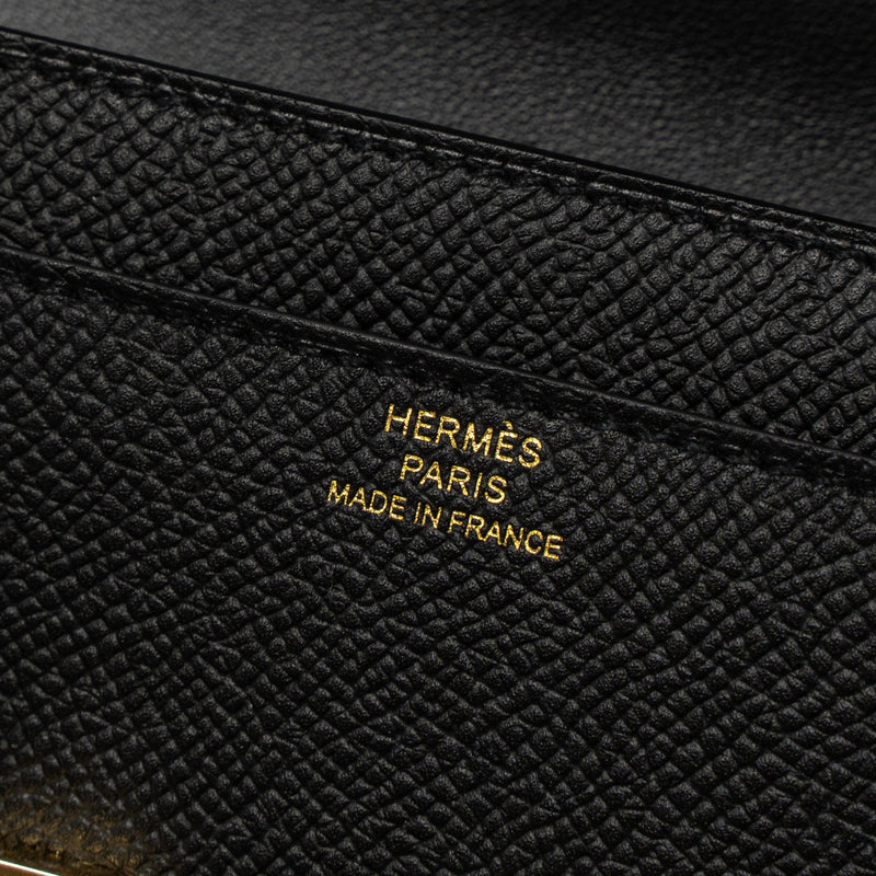 Hermes Constance To Go Epsom Black GHW Stamp B