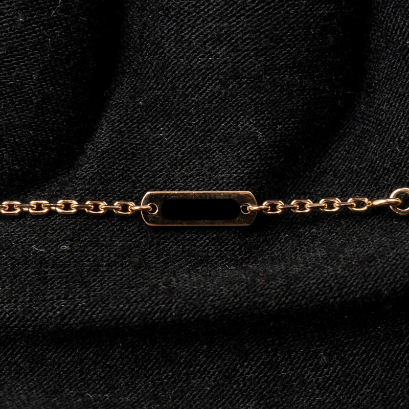 Van Cleef and Arpels and Arpels 2025 holiday pendant pink mother of pearl rose gold with diamond