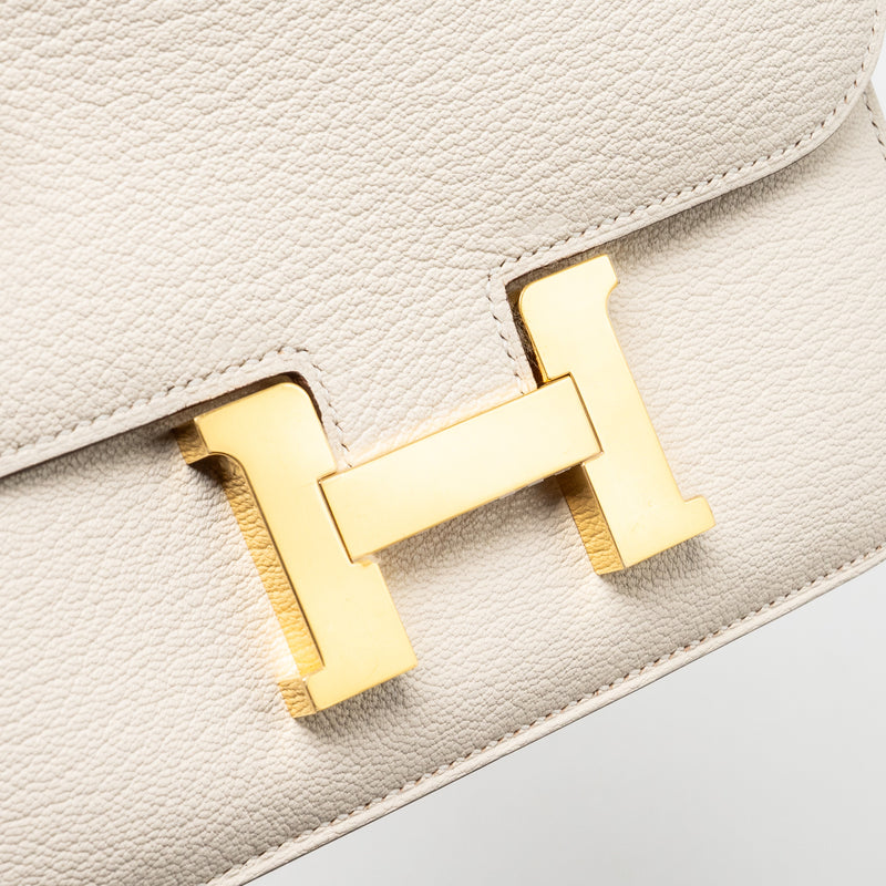 Hermes Mini Constance Chèvre Mysore Nata GHW stamp U