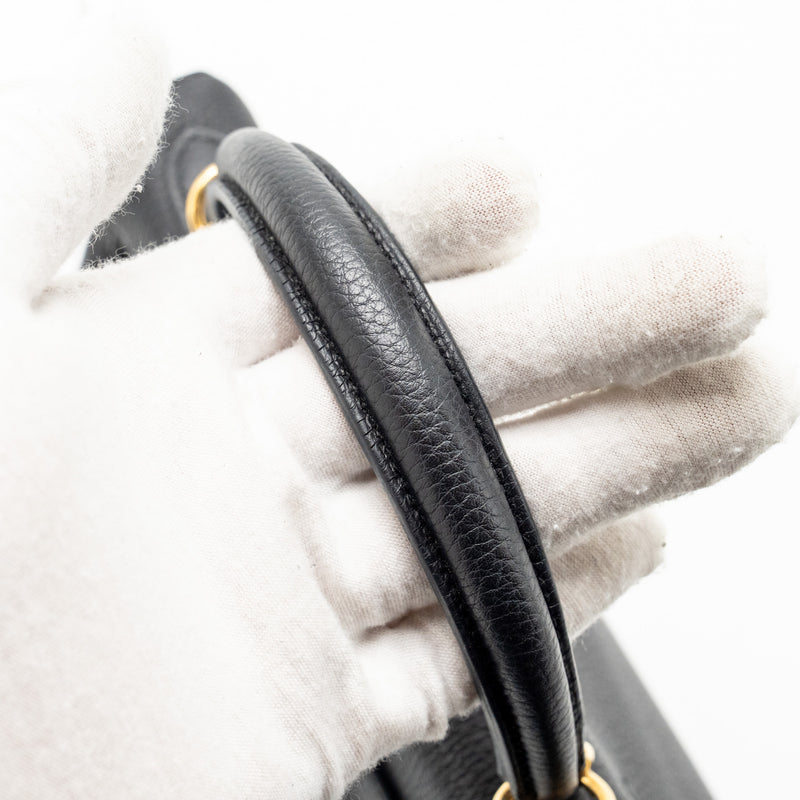 Hermes Kelly 25 Togo Black GHW Stamp U