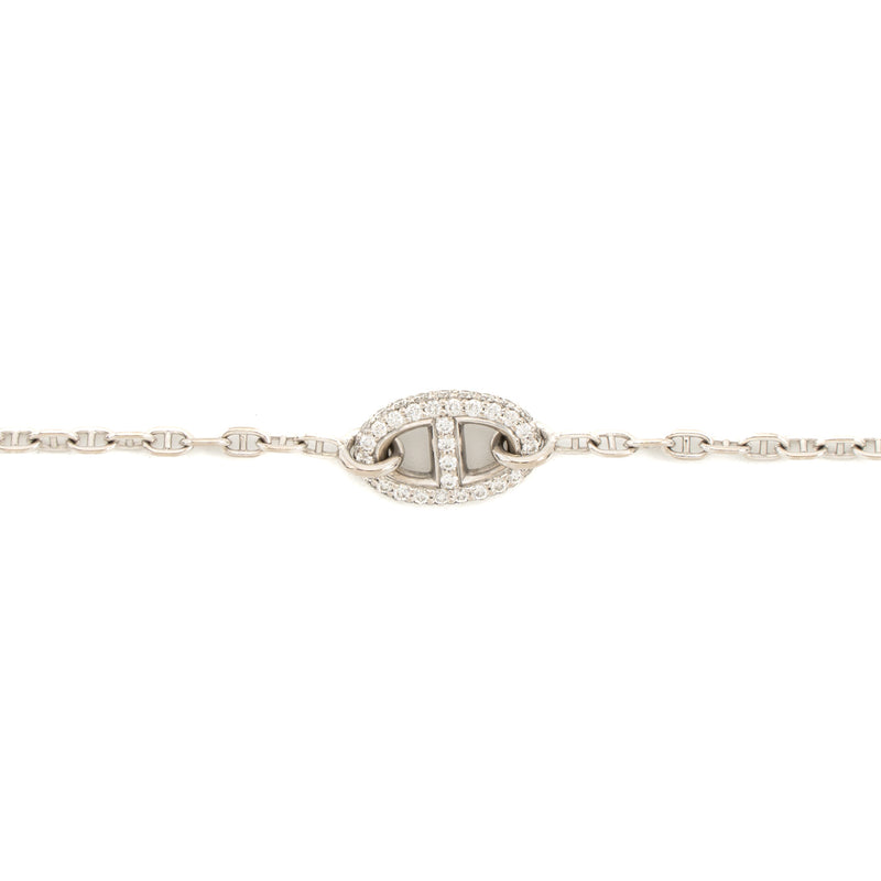 Hermes size SH New Farandole Bracelet white gold with diamonds