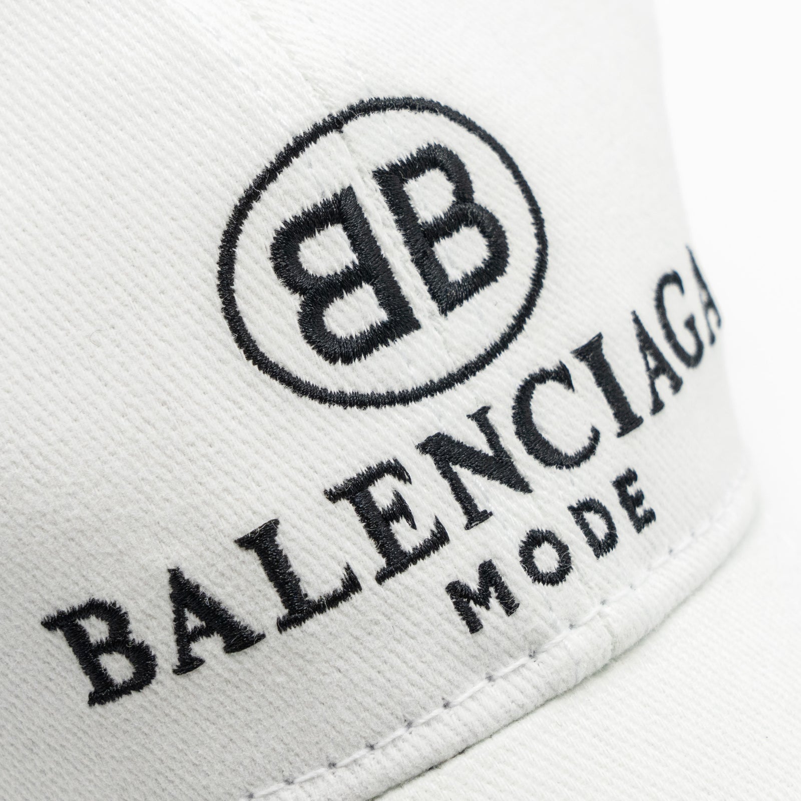 Balengiaga embroidered logo white hat cap size 58/large Balenciaga baseball cap hats for women | Mercari main image 2