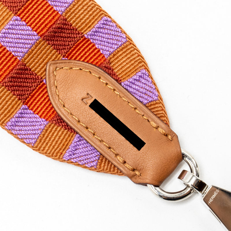 Hermes 105cm shoulder strap multicolor / gold SHW stamp Z