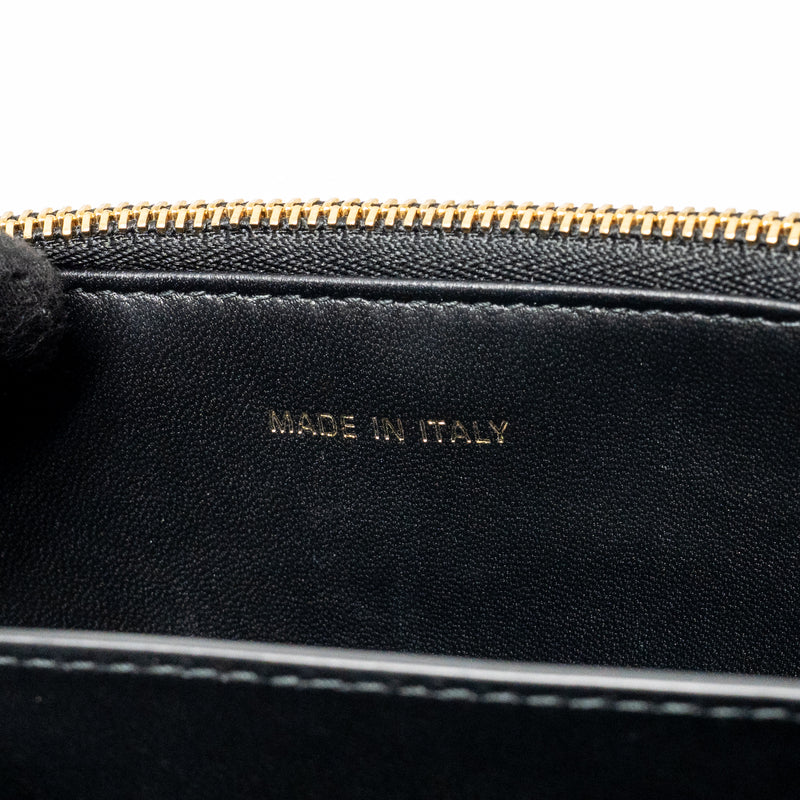 Dior Miss Caro Mini Bag with Chain Lambskin Black Multicolour Hardware