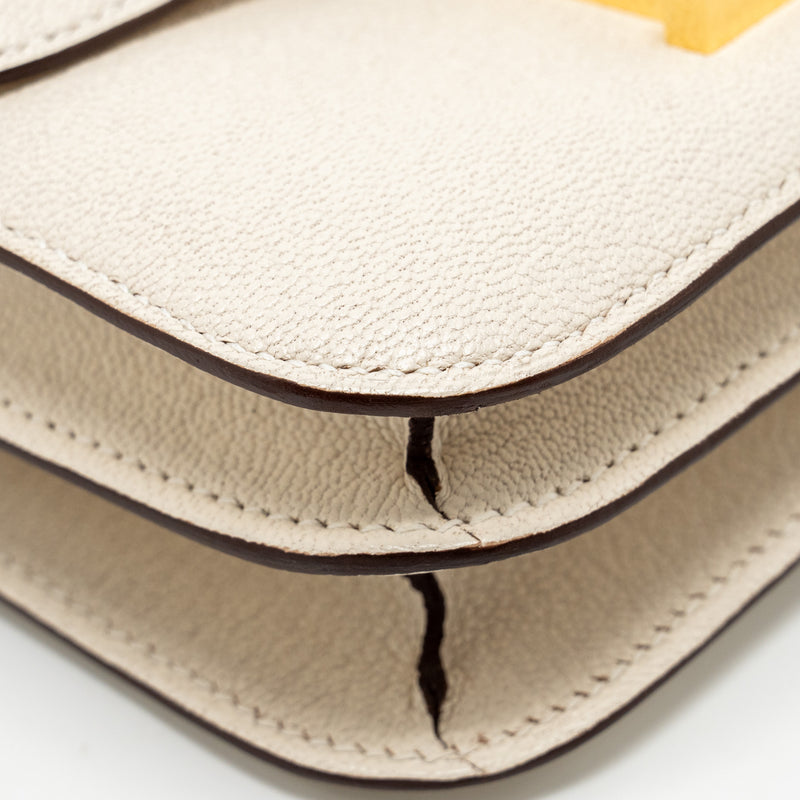 Hermes Mini Constance Chèvre Mysore Nata GHW stamp U