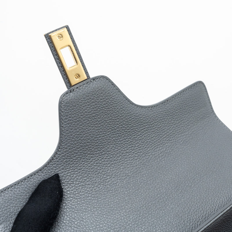 Celine Small 16 Bag Grained Calfskin Grey GHW